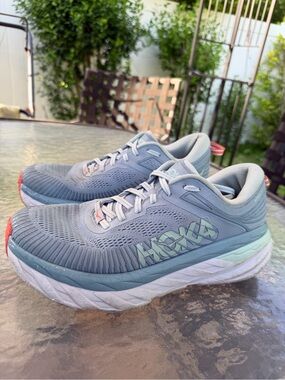 Hoka Women's Light Blue/Mint Road Running Shoes